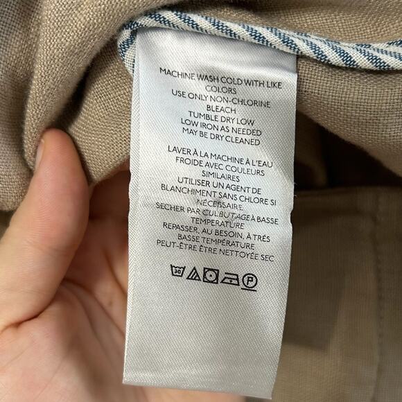 Free People Can't Get Enough Linen Blazer Women's Sz XS Beige Oversized Career - Picture 7 of 7